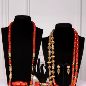 Olamide Couple Coral Set