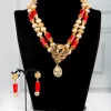 Adaego Red Coral Jewelry Set