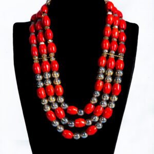 Glass Coral Beads