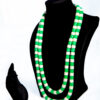 GREEN AND WHITE FAUX CORAL