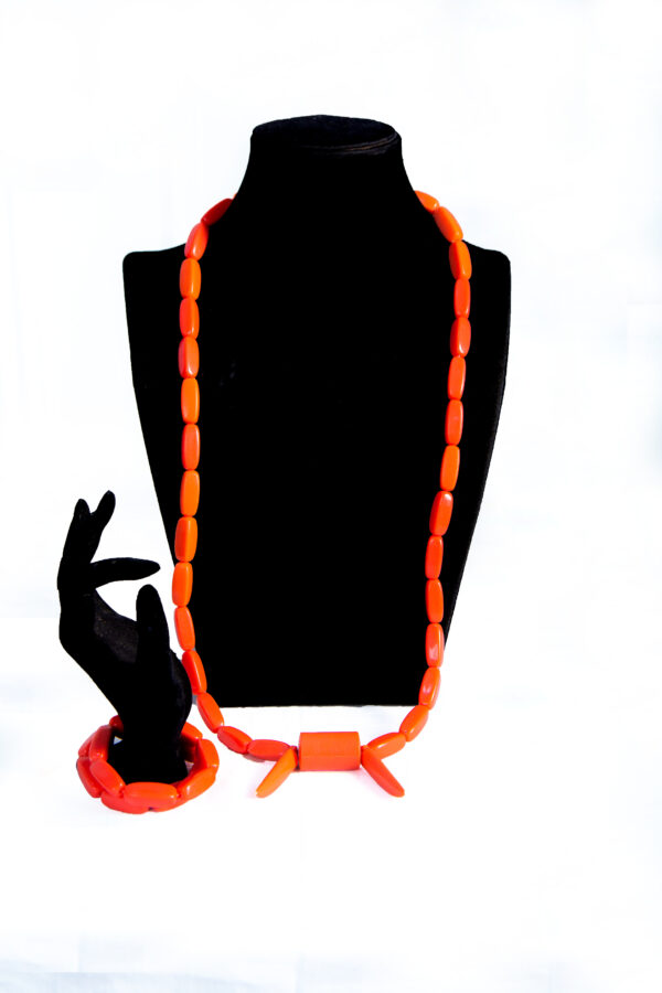 igwe Igbo men's faux coral