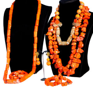 jagged coral couple set