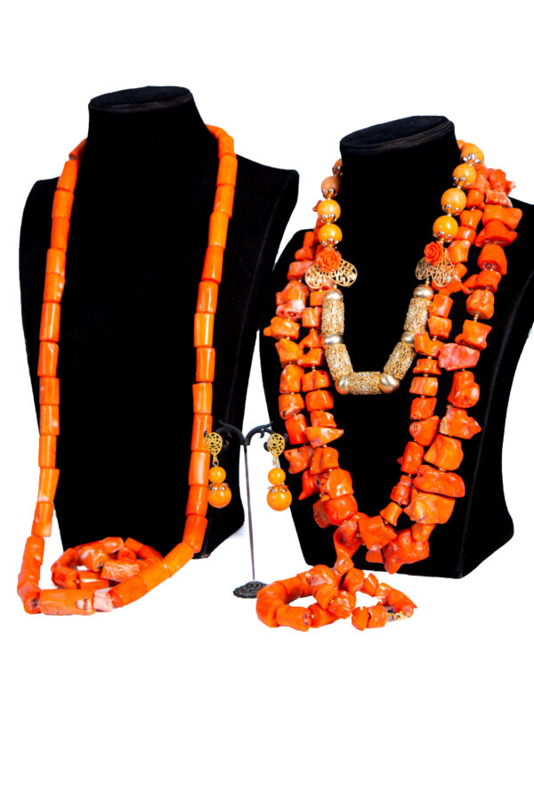 jagged coral couple set