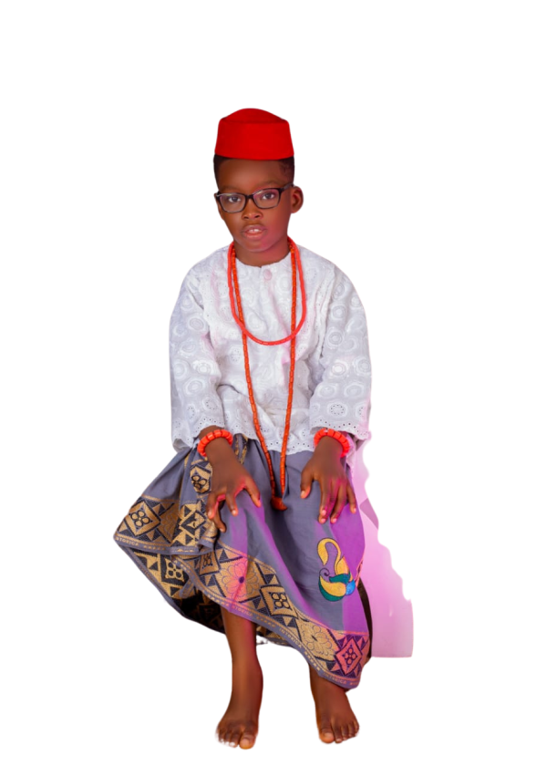 Oghenetega Urhobo boy costume combo