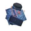 Blue combo aso oke danshiki for boys