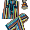 Multi colored aso oke for boys