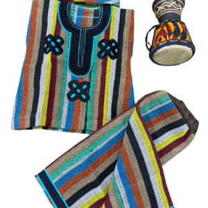 Multi colored aso oke for boys