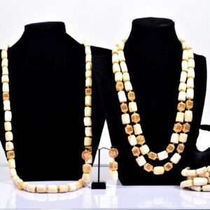 Tokunbo Couple white Coral Set