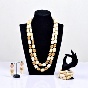 Tokunbo white coral beads for wife