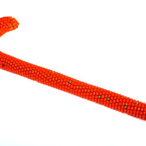 Beaded walking stick