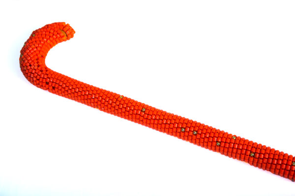Beaded walking stick