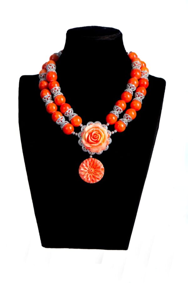 Omoshewa beaded necklace