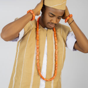 Aso Oke Sleevelss Coat