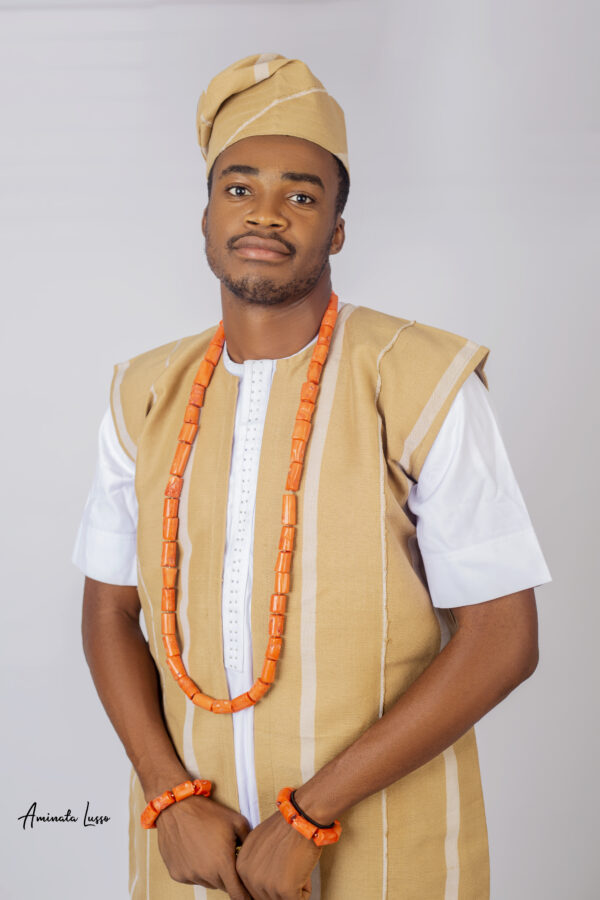 Men's Aso Oke Coat