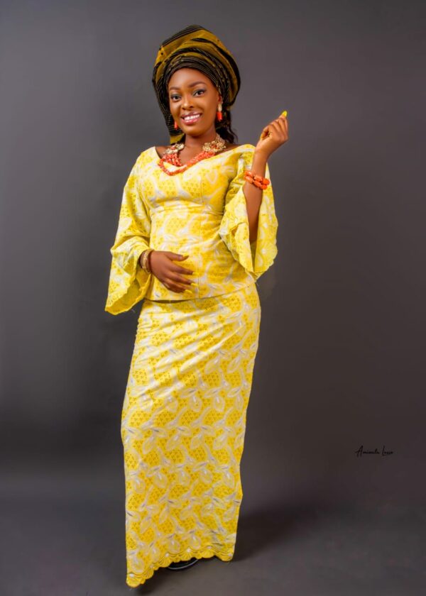 Segilola lace blouse and wrapper