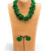 Abifoluwa green multi-layered bead