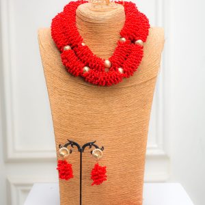 Boluwatife red pepper double layer bead