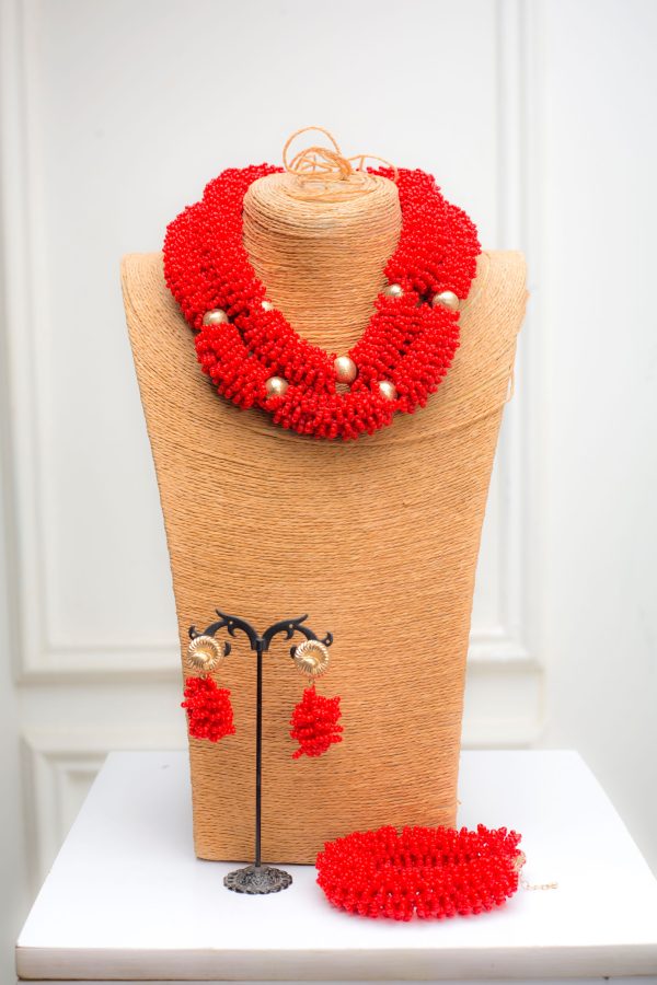 Boluwatife red pepper double layer bead