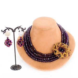 Ololade multi-layered gem stones bead